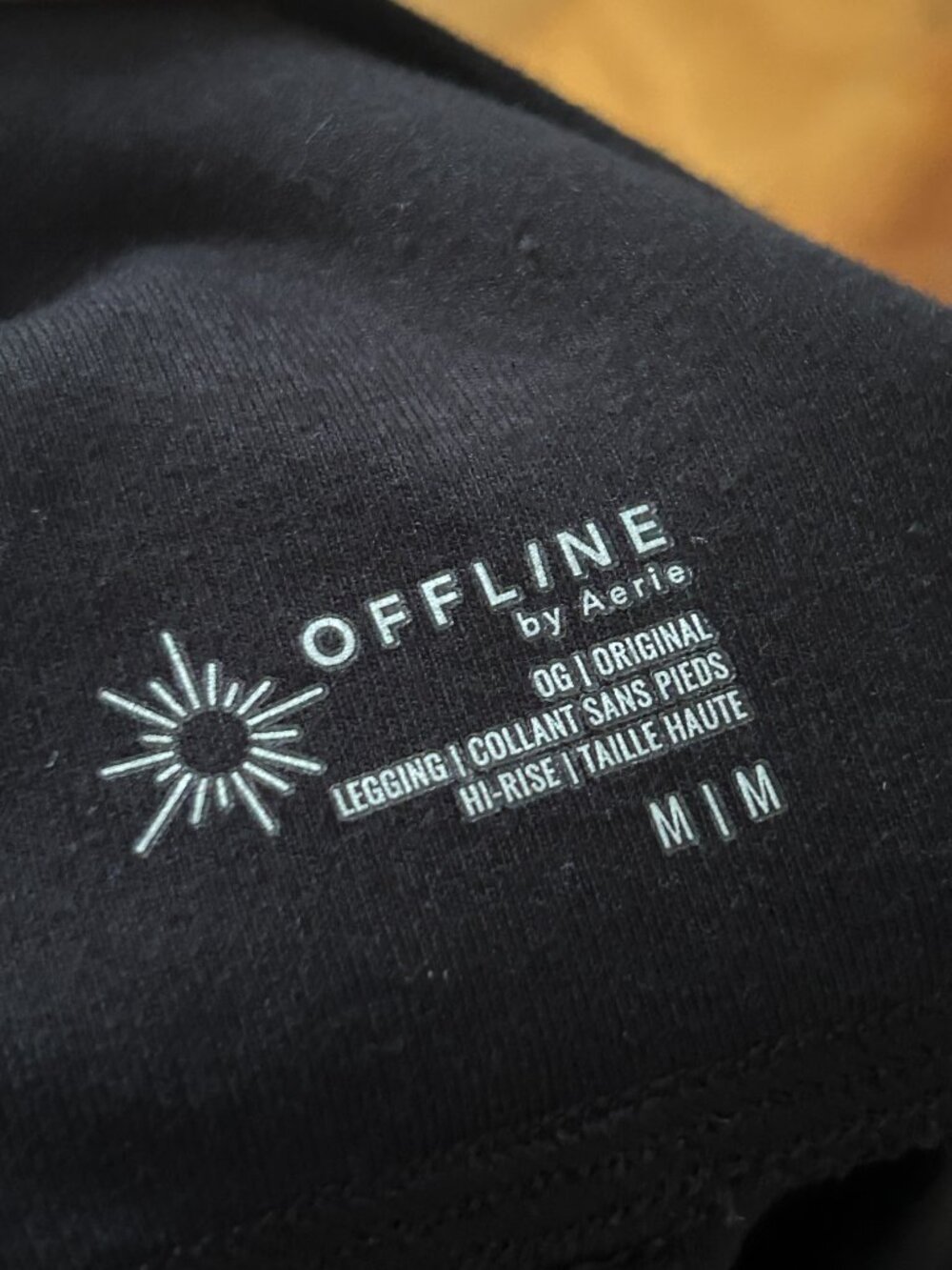 Offline by Aerie Original Black Leggings Women's Medium Workout Activewear Basic - Picture 4 of 7
